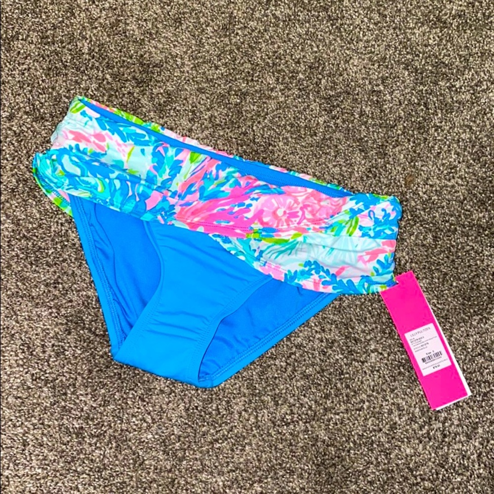Lilly Pulitzer Lagoon Sarong Hipster Bottoms